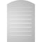 Ekena Millwork Arch Top Surface Mount PVC Gable Vent w/ 2"W x 2"P Brickmould Sill Frame, 20"W x 28"H GVPAR20X2803SN - alternate 3